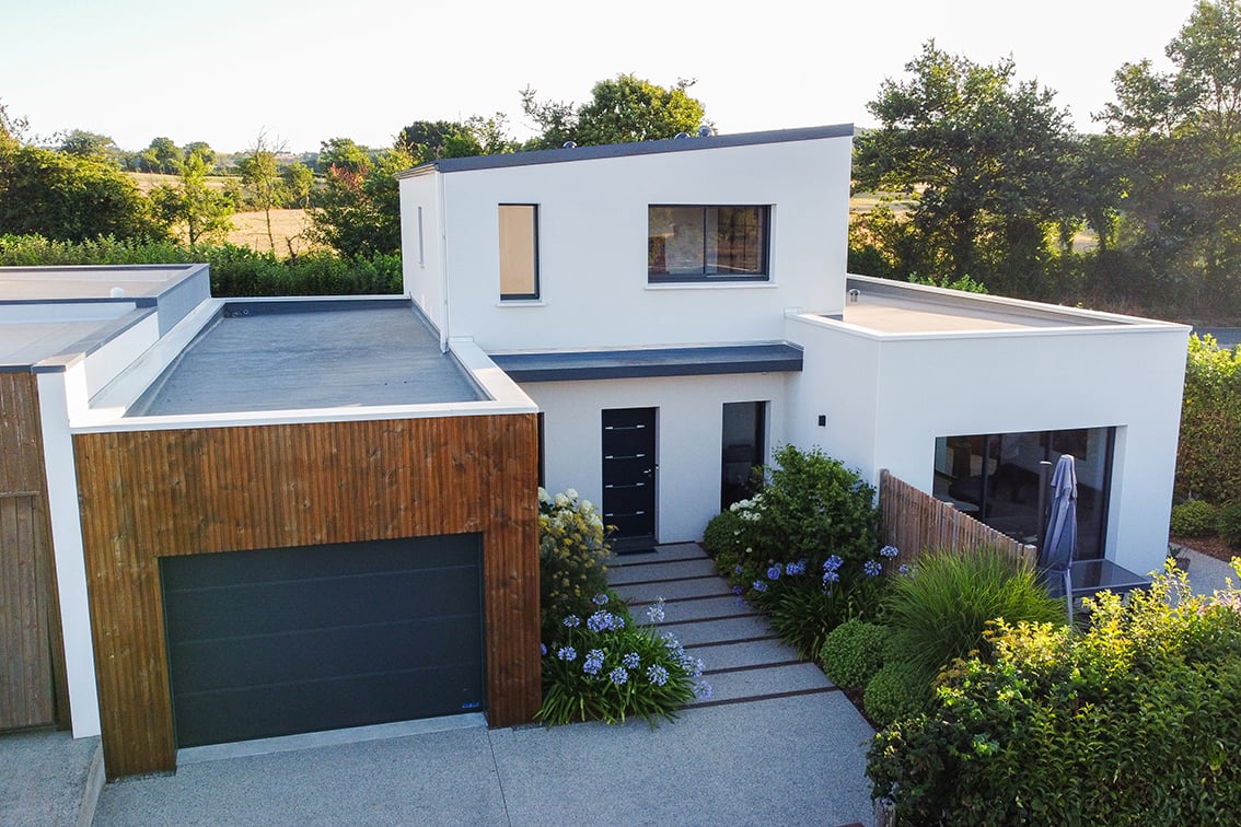 Maison architecture moderne et bois